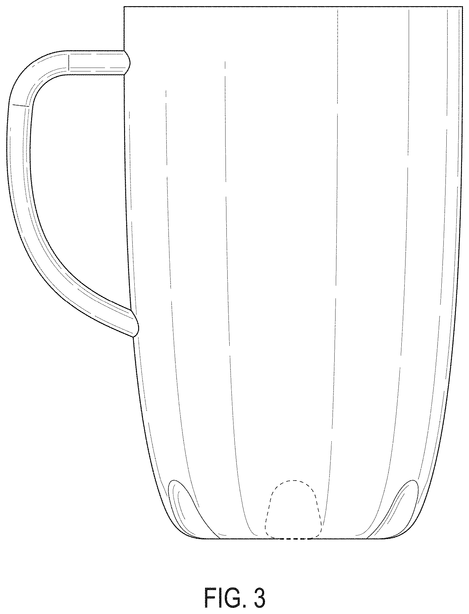Patent USD1000212 Figure 3 – Mug