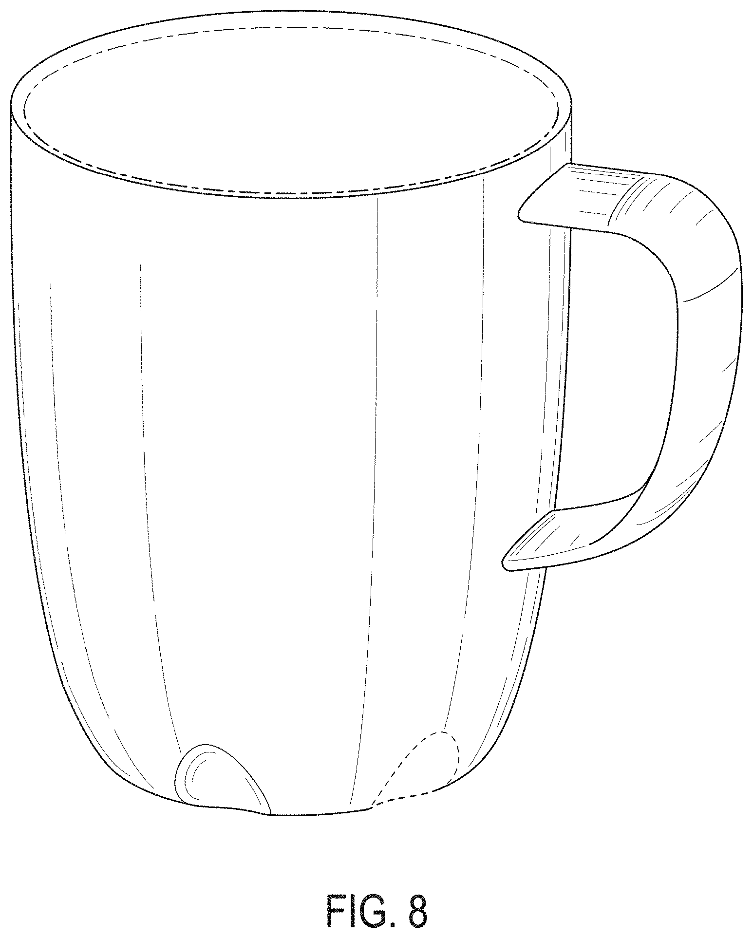 Patent USD1000212 Figure 8 – Mug