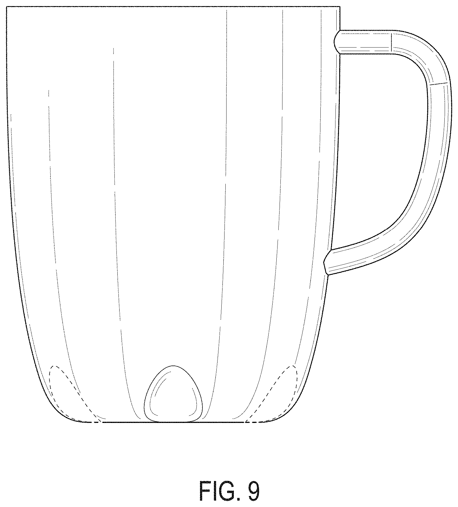 Patent USD1000212 Figure 9 – Mug