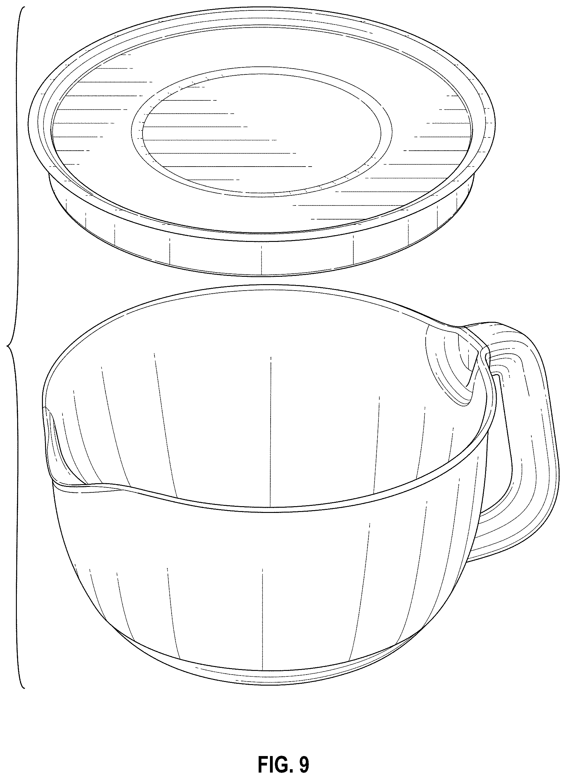 Patent USD1000213 Figure 7 – Mixing bowl and lid
