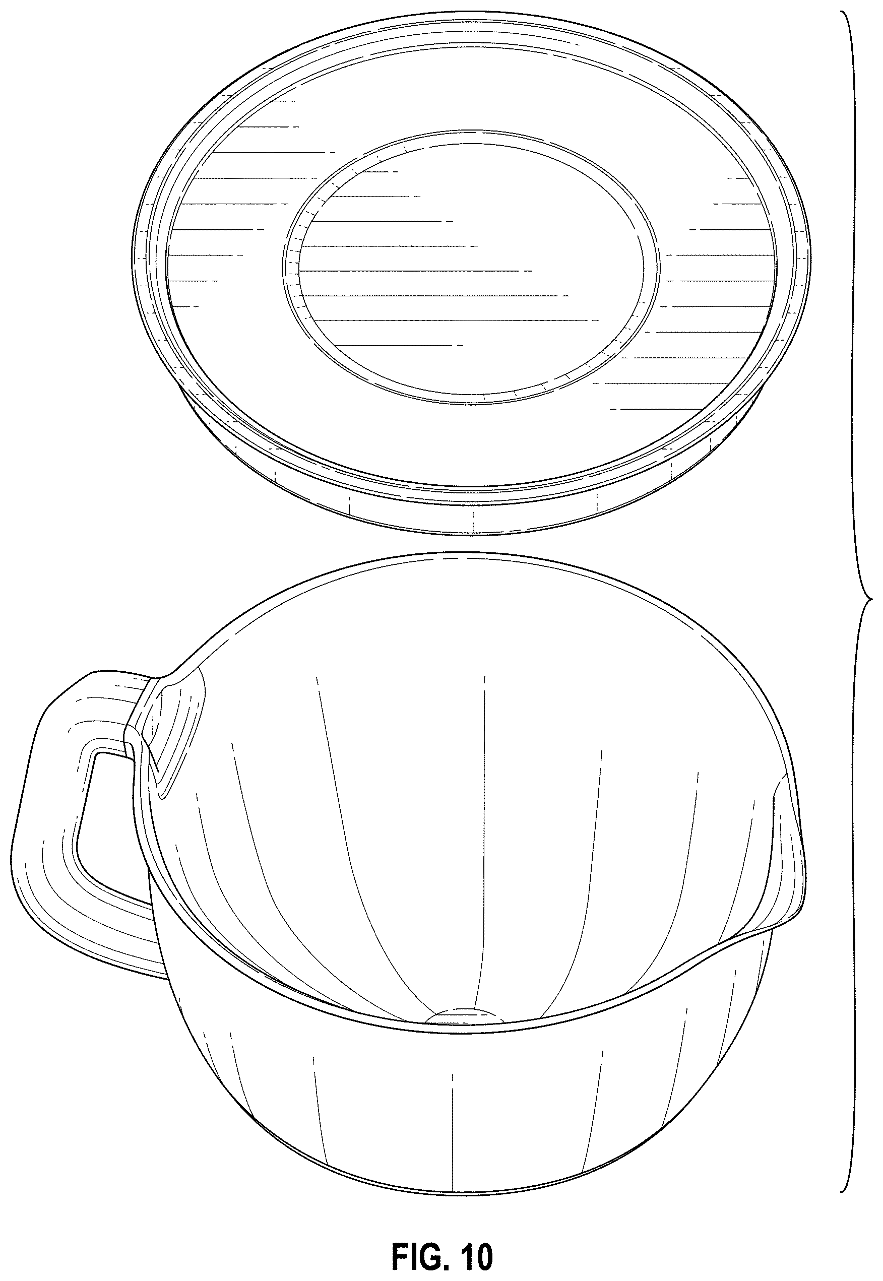 Patent USD1000213 Figure 8 – Mixing bowl and lid
