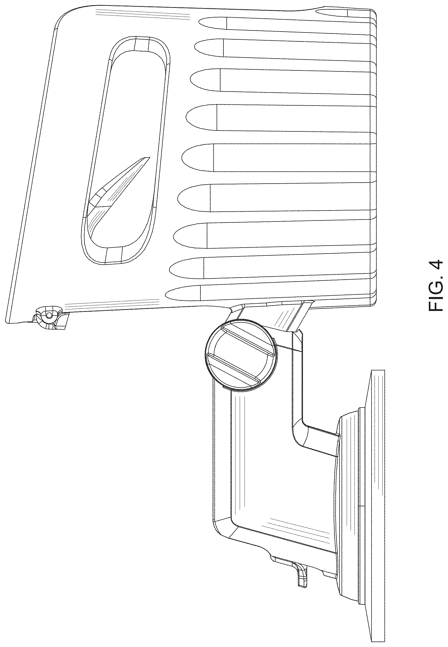 Patent USD1000217 Figure 4 – Cup holder with suction cup