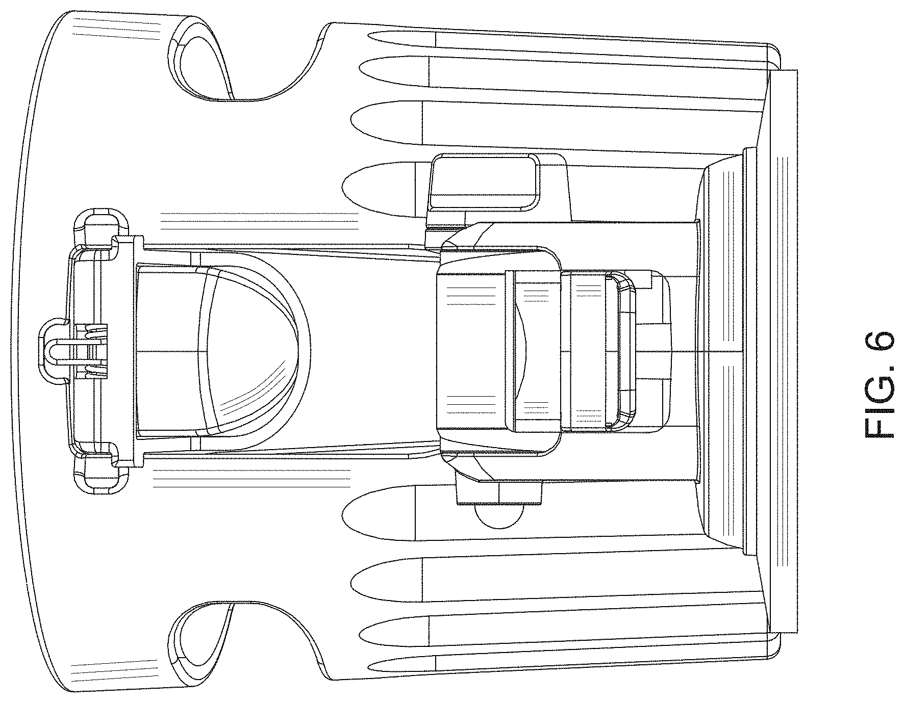 Patent USD1000217 Figure 6 – Cup holder with suction cup