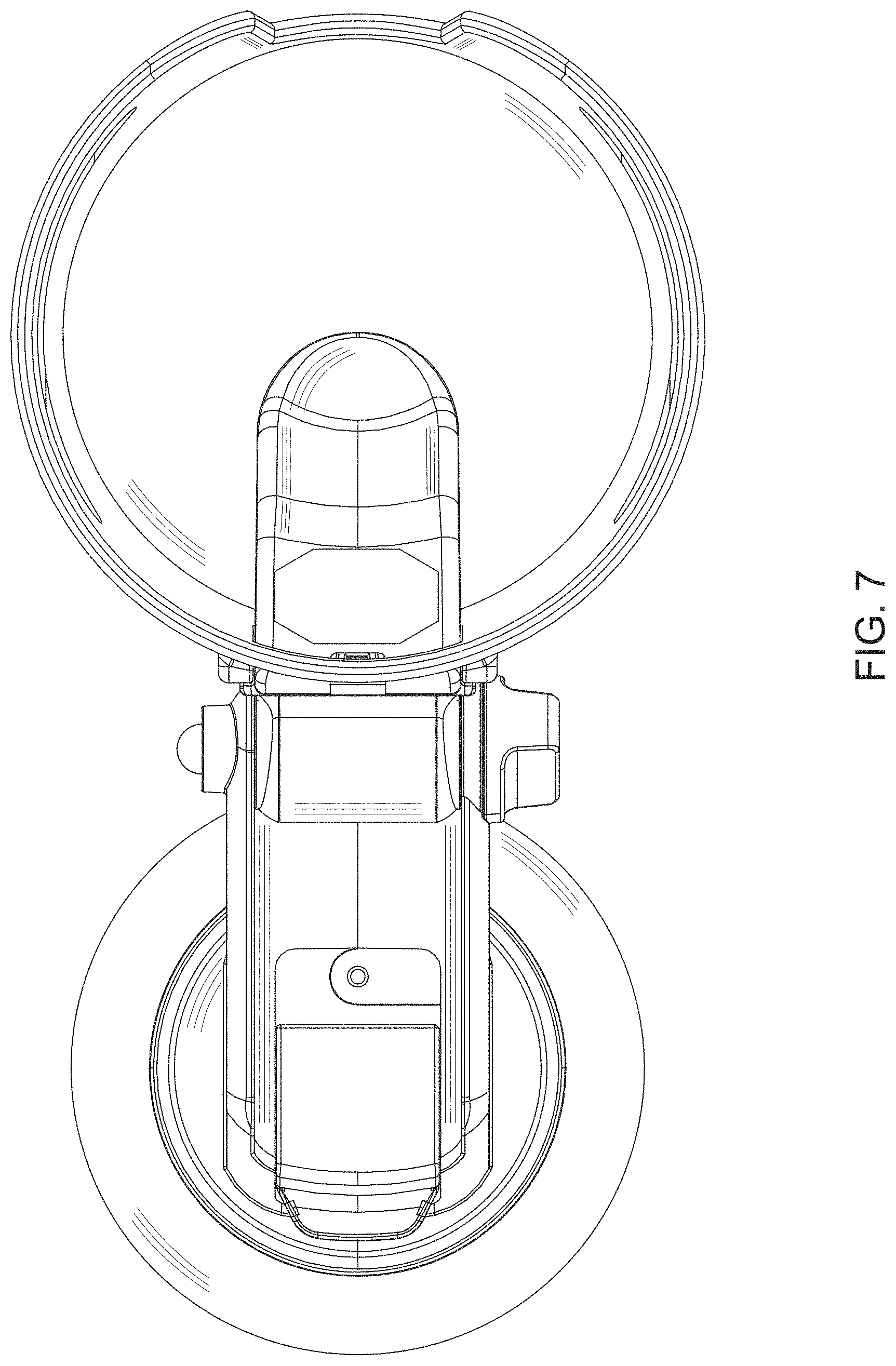 Patent USD1000217 Figure 7 – Cup holder with suction cup