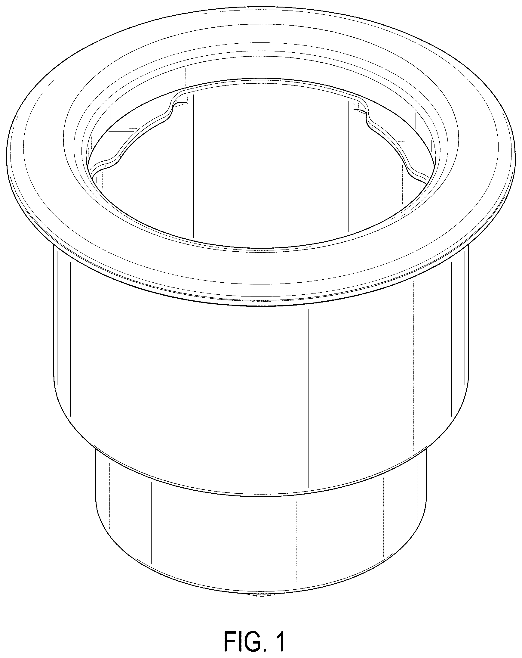Patent USD1000218 Figure 1 – Cupholder
