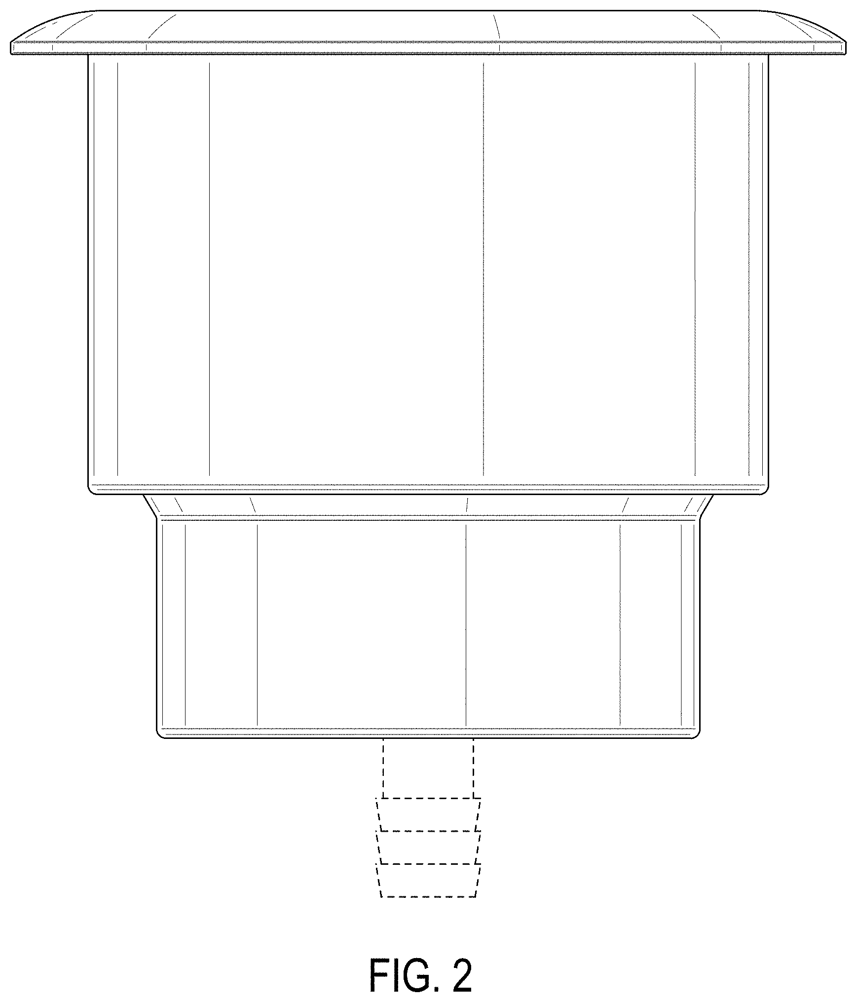 Patent USD1000218 Figure 2 – Cupholder