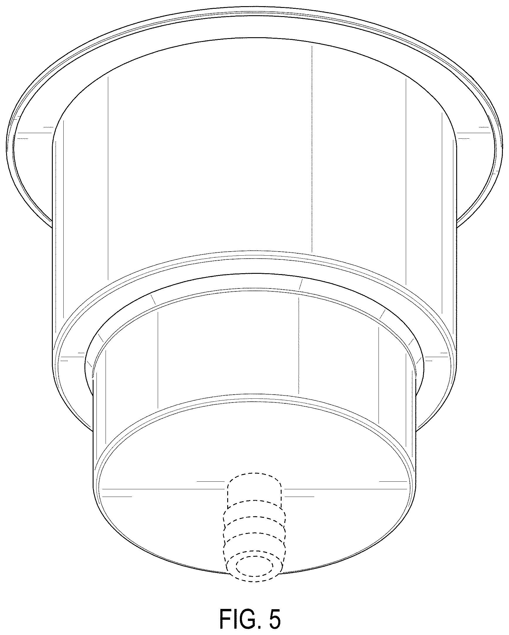 Patent USD1000218 Figure 5 – Cupholder