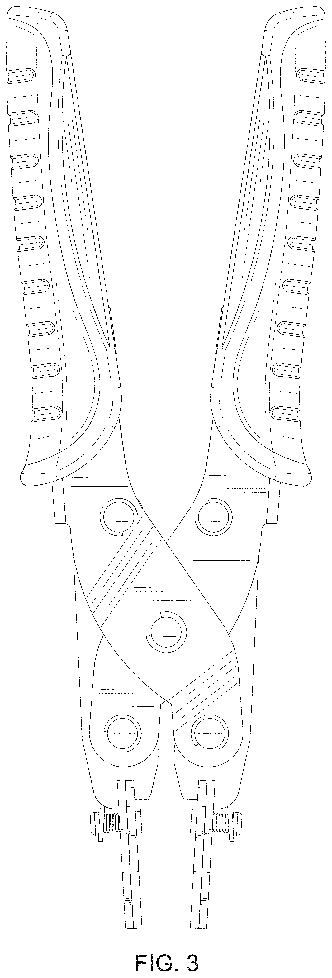 Patent USD1000228 Figure 3 – Disconnect tong