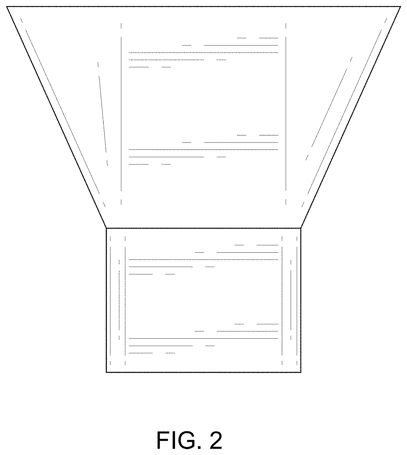 Patent USD1000230 Figure 2 – Rectangular funnel