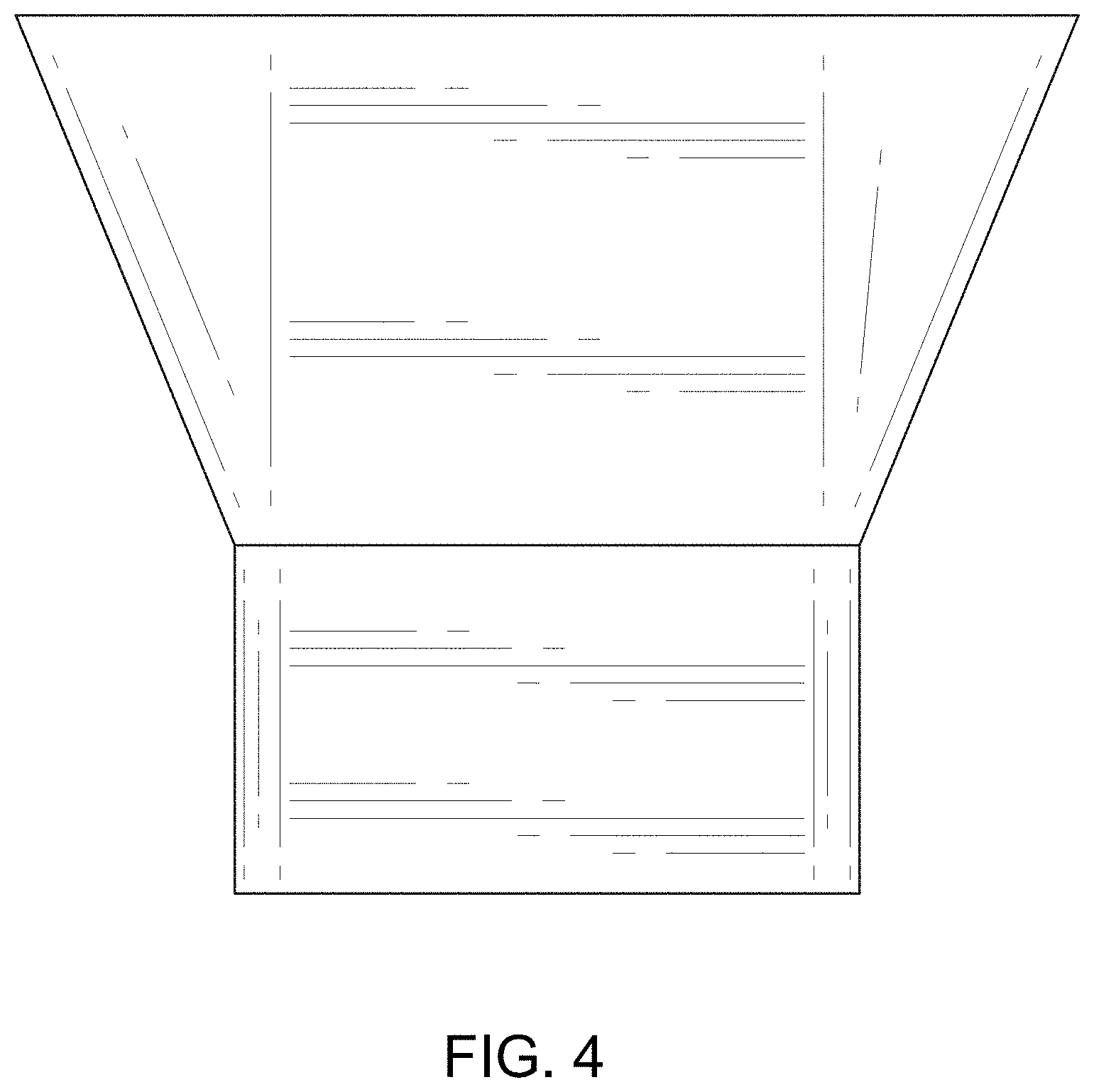 Patent USD1000230 Figure 4 – Rectangular funnel