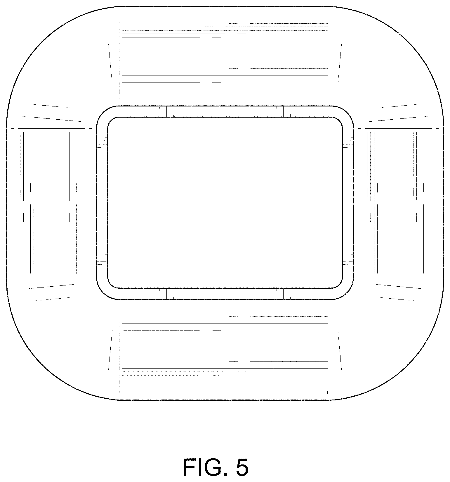 Patent USD1000230 Figure 5 – Rectangular funnel