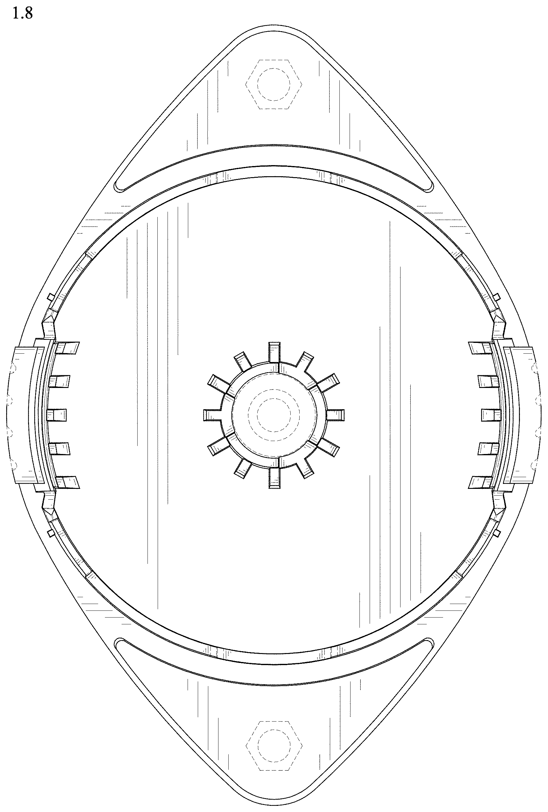 Patent USD1000232 Figure 8 – Grass trimmer head