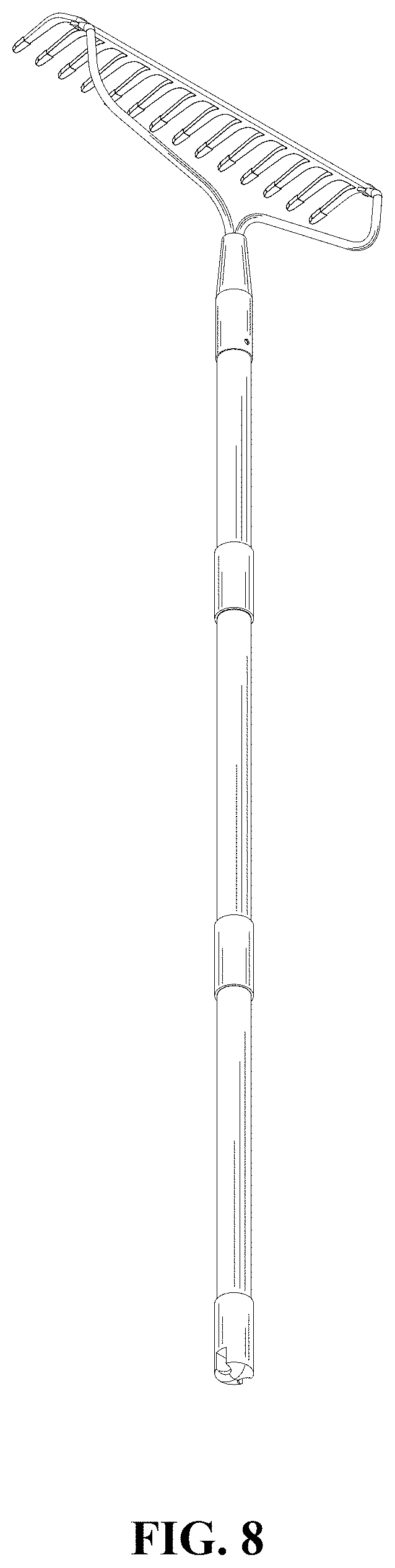 Patent USD1000233 Figure 8 – Bow rake