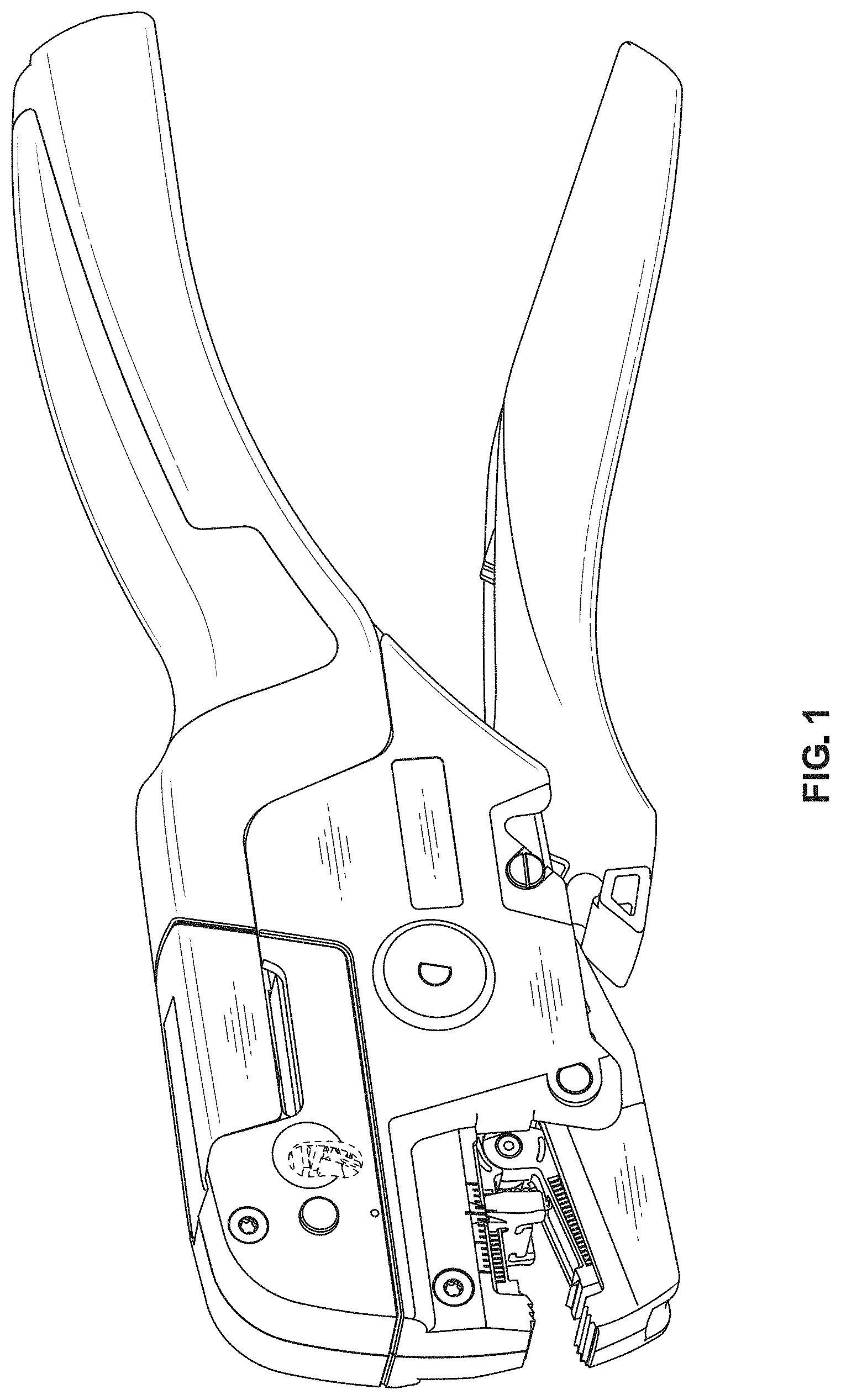 Patent USD1000237 Figure 1 – Pliers