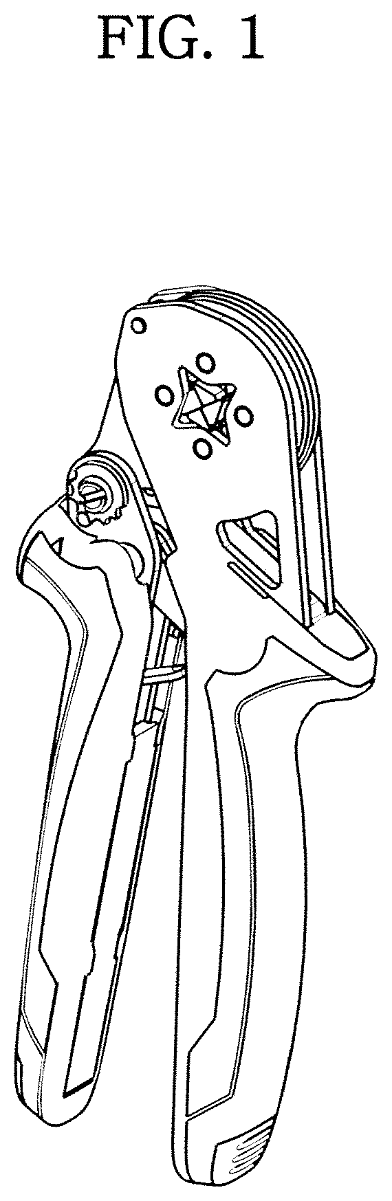 Patent USD1000238 Figure 1 – Crimping tool