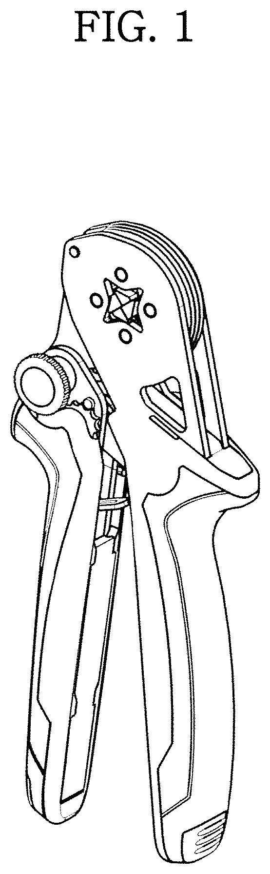 Patent USD1000239 Figure 1 – Crimping tool