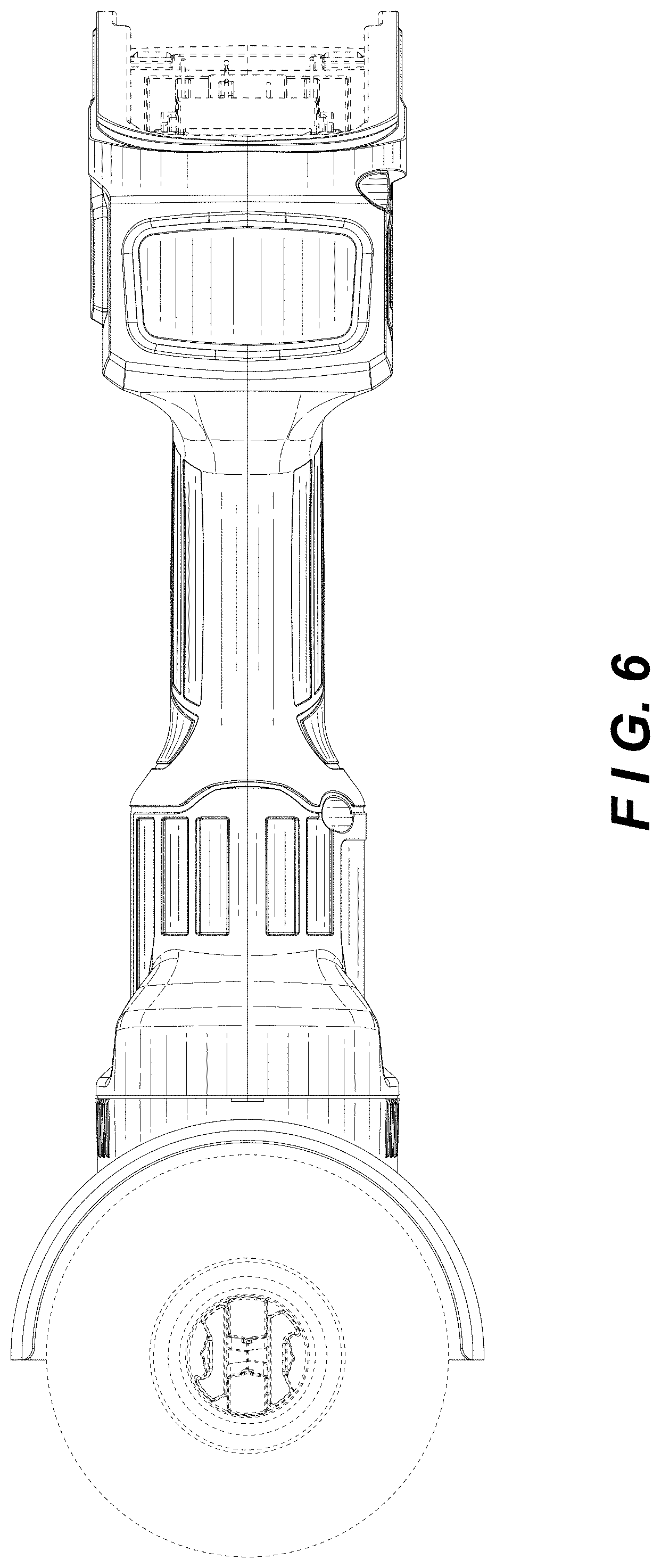 Patent USD1000241 Figure 6 – Portable electric grinder body
