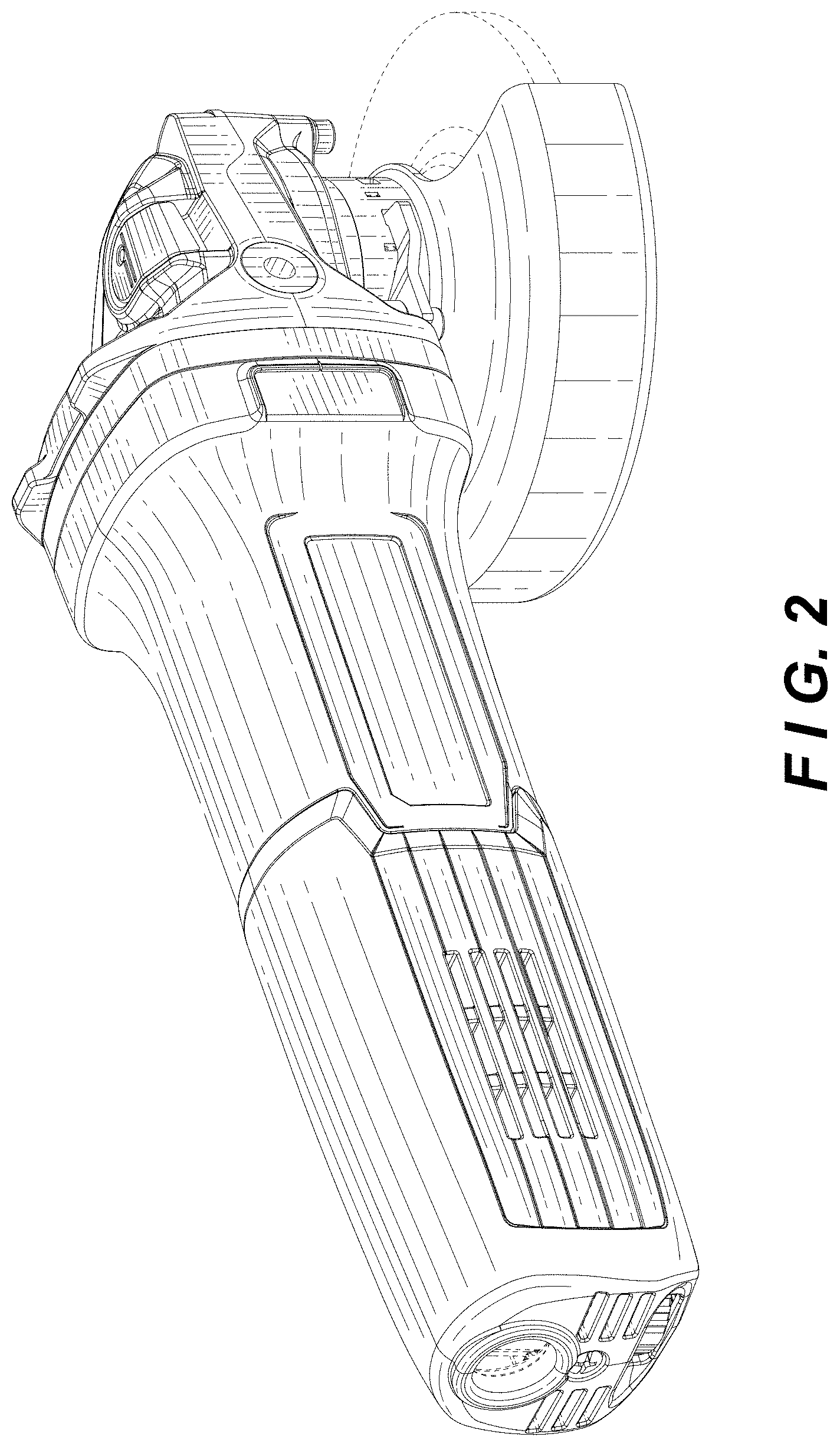 Patent USD1000242 Figure 2 – Portable electric grinder