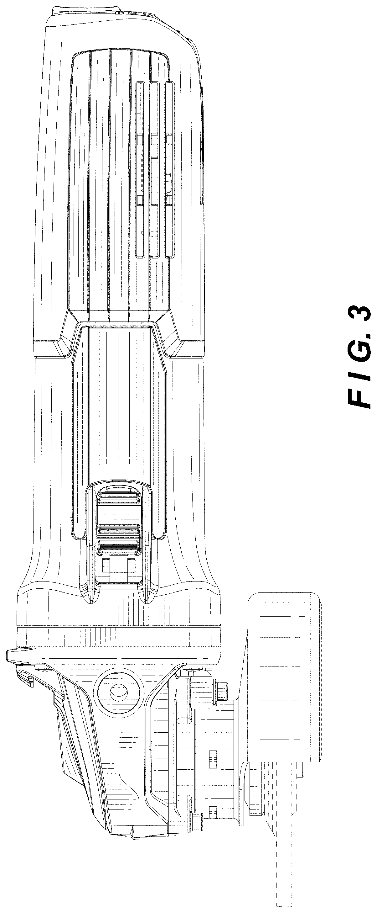 Patent USD1000242 Figure 3 – Portable electric grinder