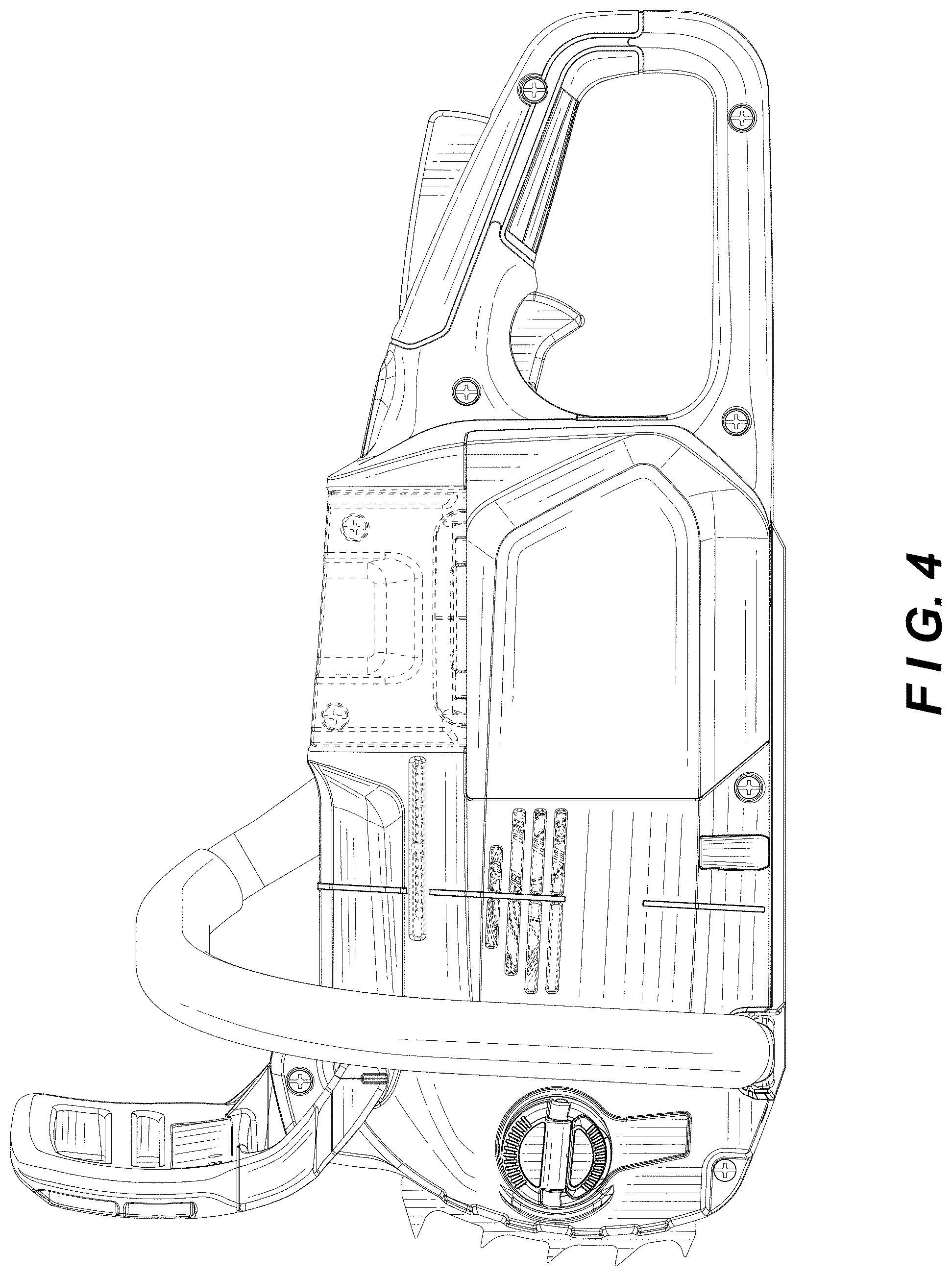 Patent USD1000244 Figure 4 – Portable electric chainsaw body