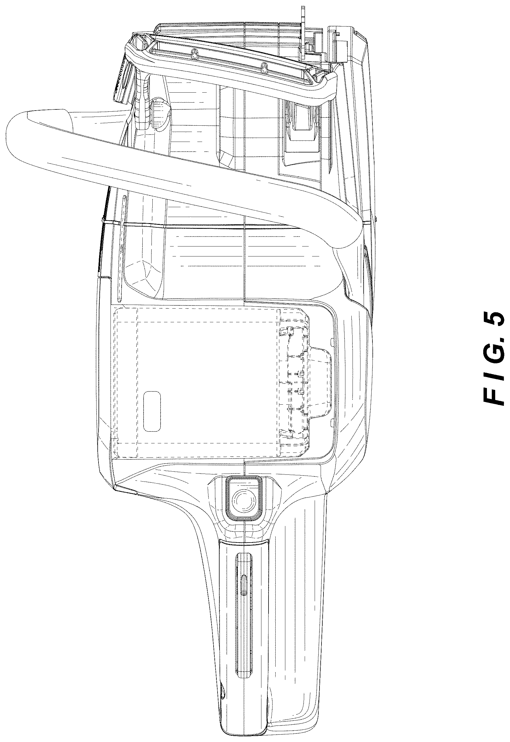 Patent USD1000244 Figure 5 – Portable electric chainsaw body