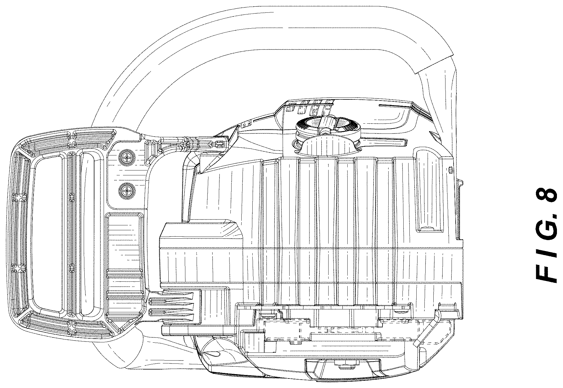 Patent USD1000244 Figure 8 – Portable electric chainsaw body