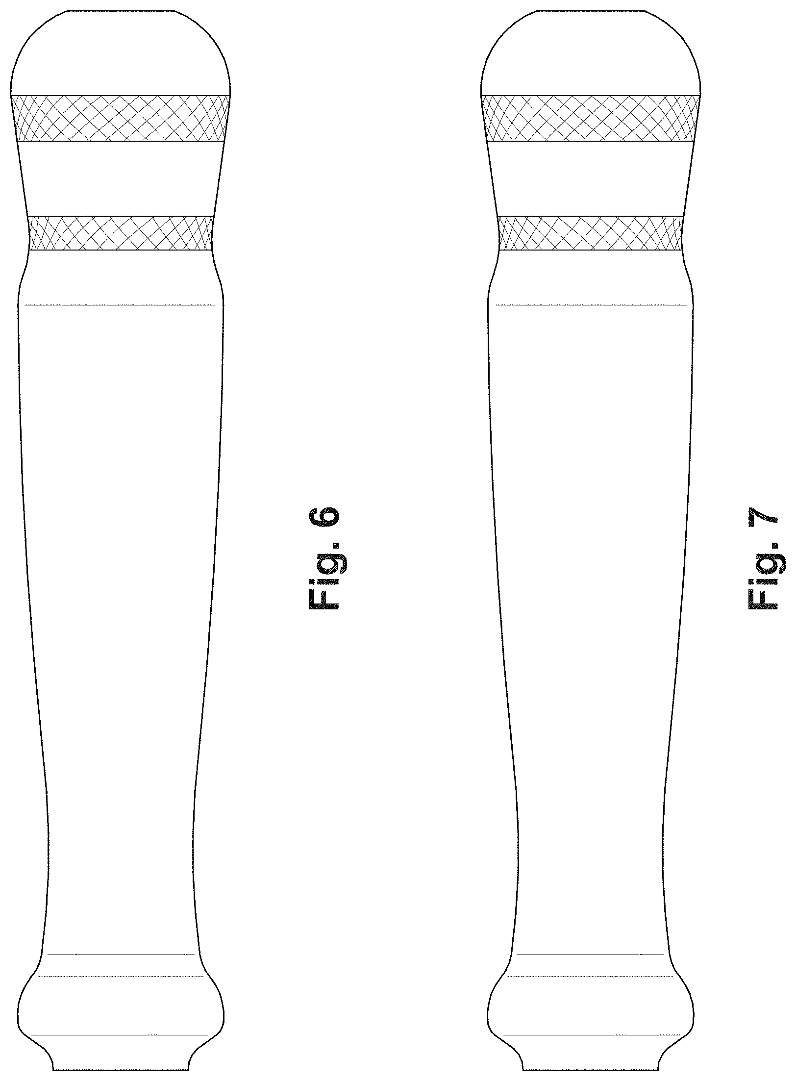 Patent USD1000245 Figure 4 – Handle of a hand tool