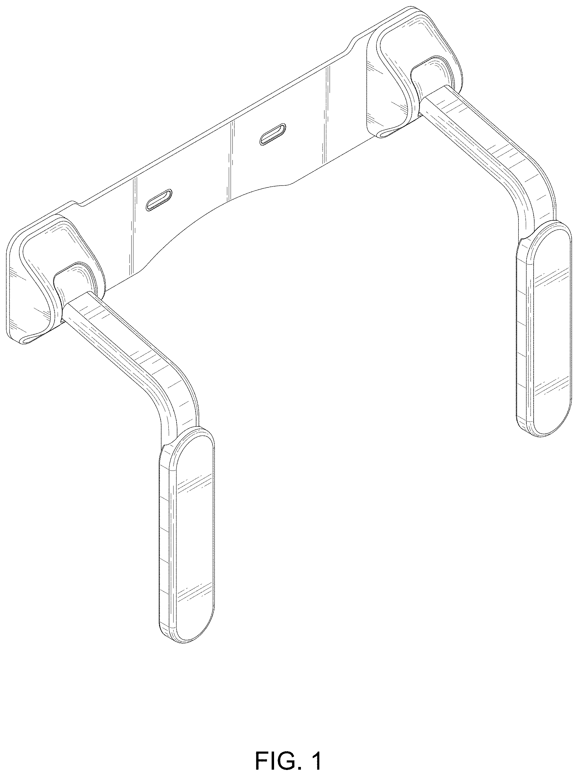 Patent USD1000247 Figure 1 – Toilet grab bar