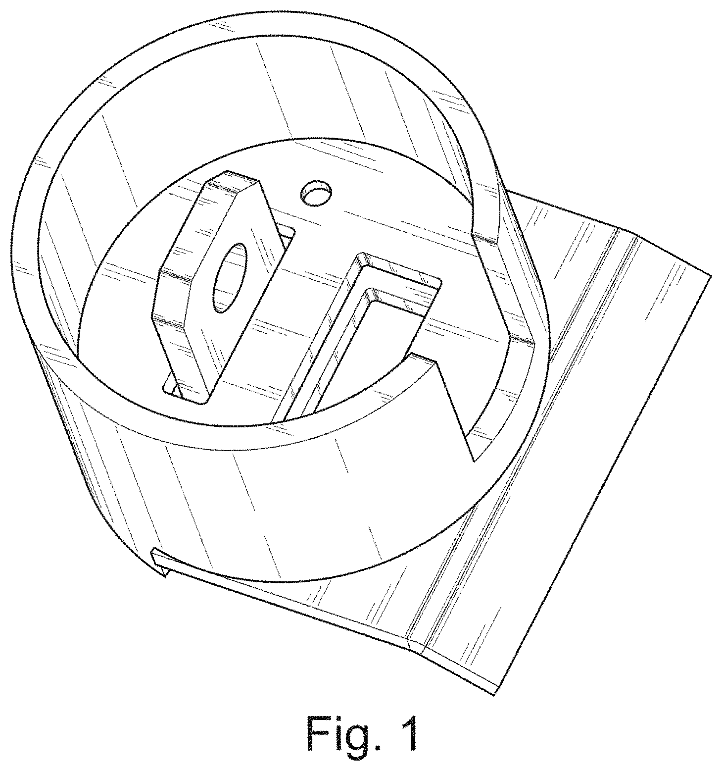 Patent USD1000248 Figure 1 – Flat door handle hasp