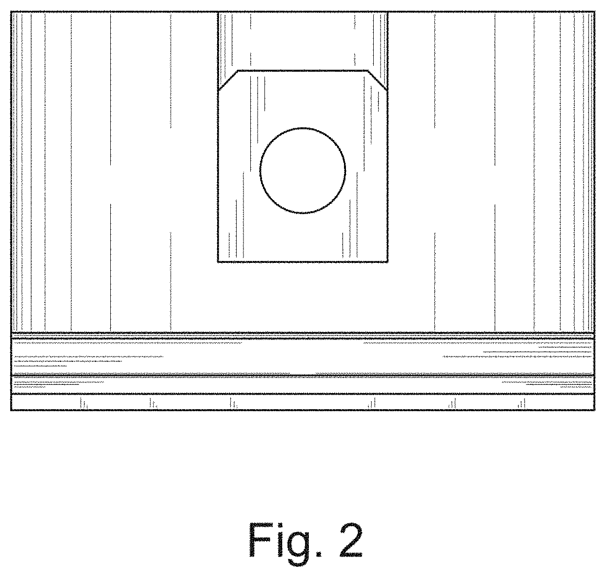 Patent USD1000248 Figure 2 – Flat door handle hasp
