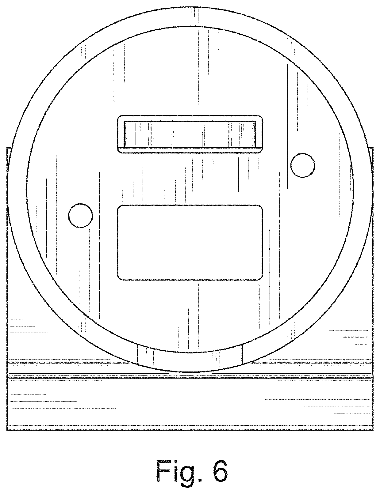 Patent USD1000248 Figure 6 – Flat door handle hasp