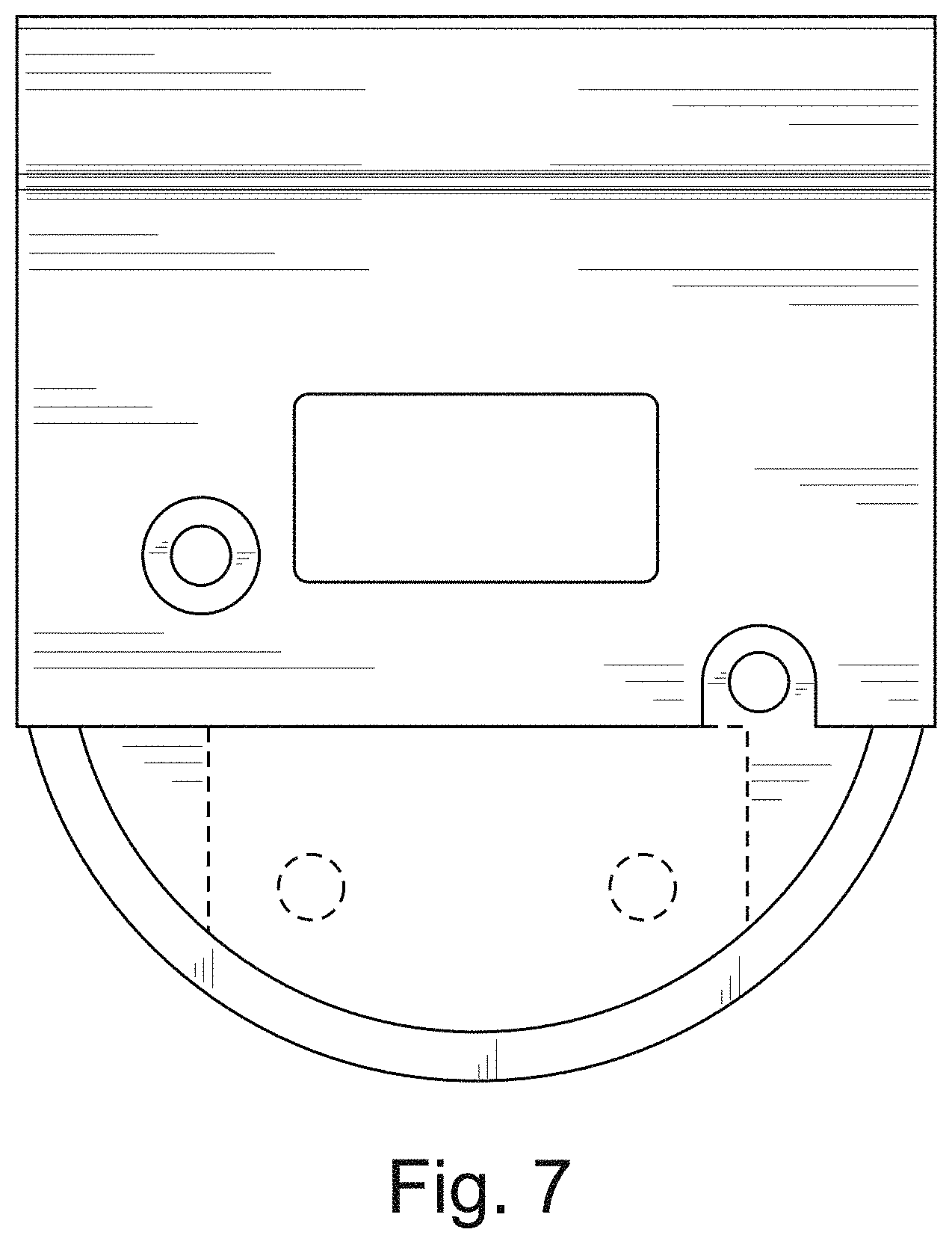Patent USD1000248 Figure 7 – Flat door handle hasp