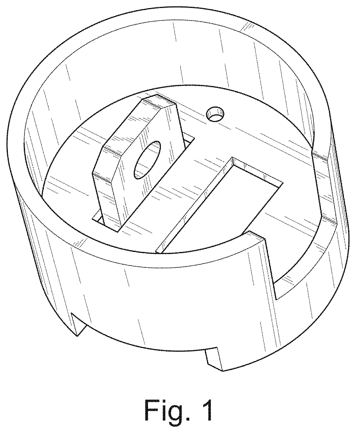 Patent USD1000249 Figure 1 – Cabinet door handle hasp
