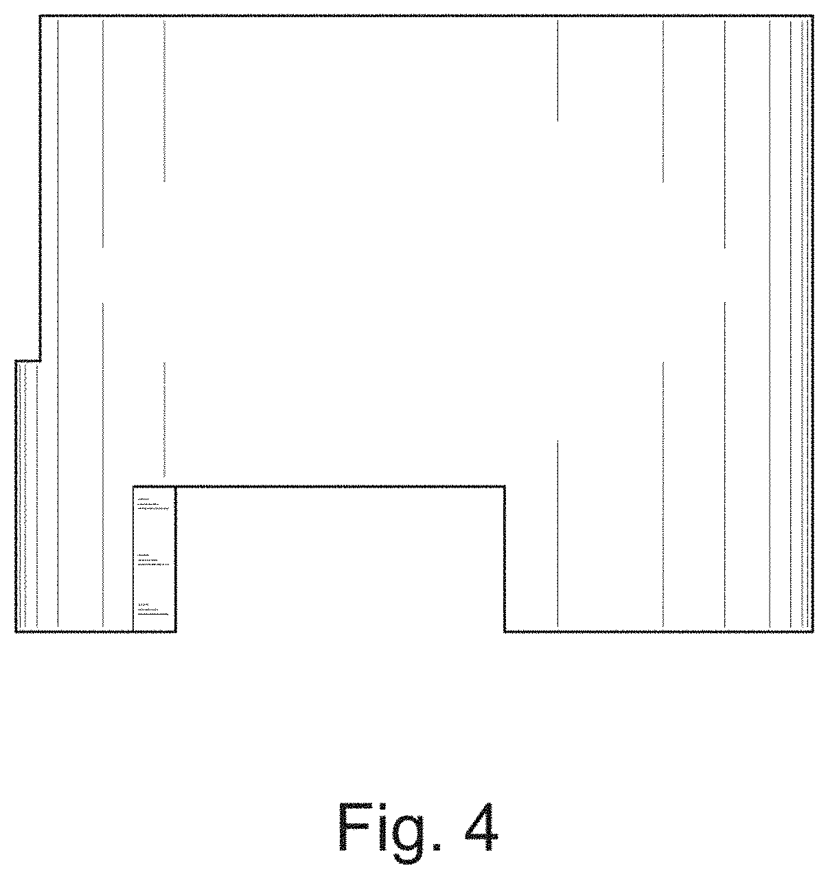 Patent USD1000249 Figure 4 – Cabinet door handle hasp