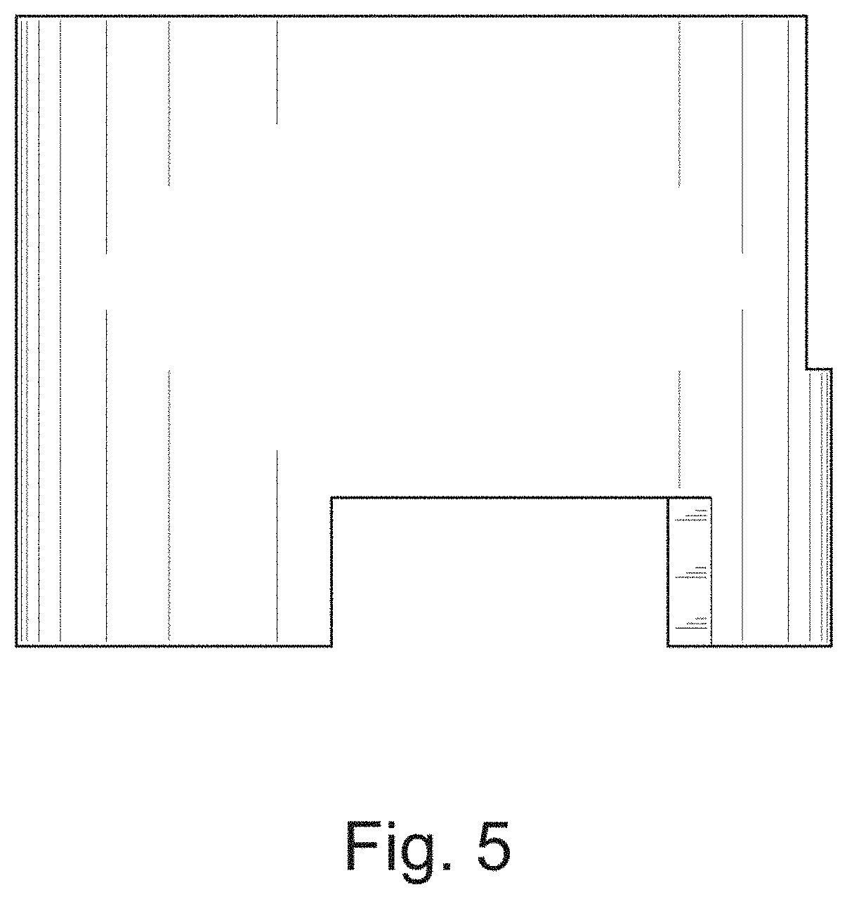 Patent USD1000249 Figure 5 – Cabinet door handle hasp