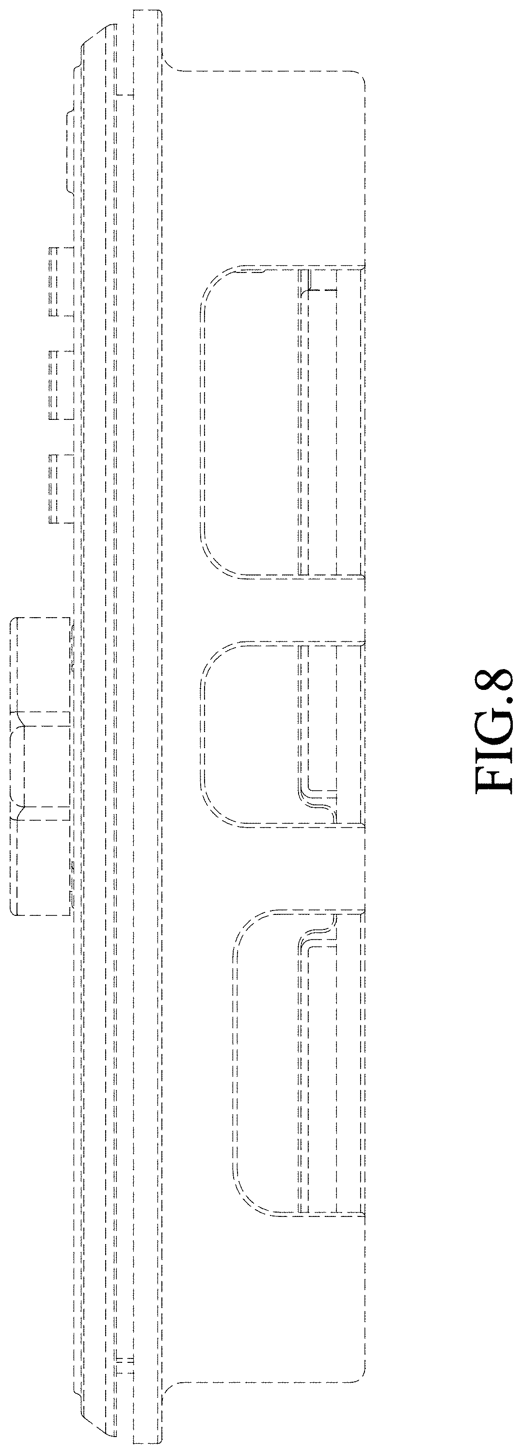 Patent USD1000250 Figure 7 – Zipper lock