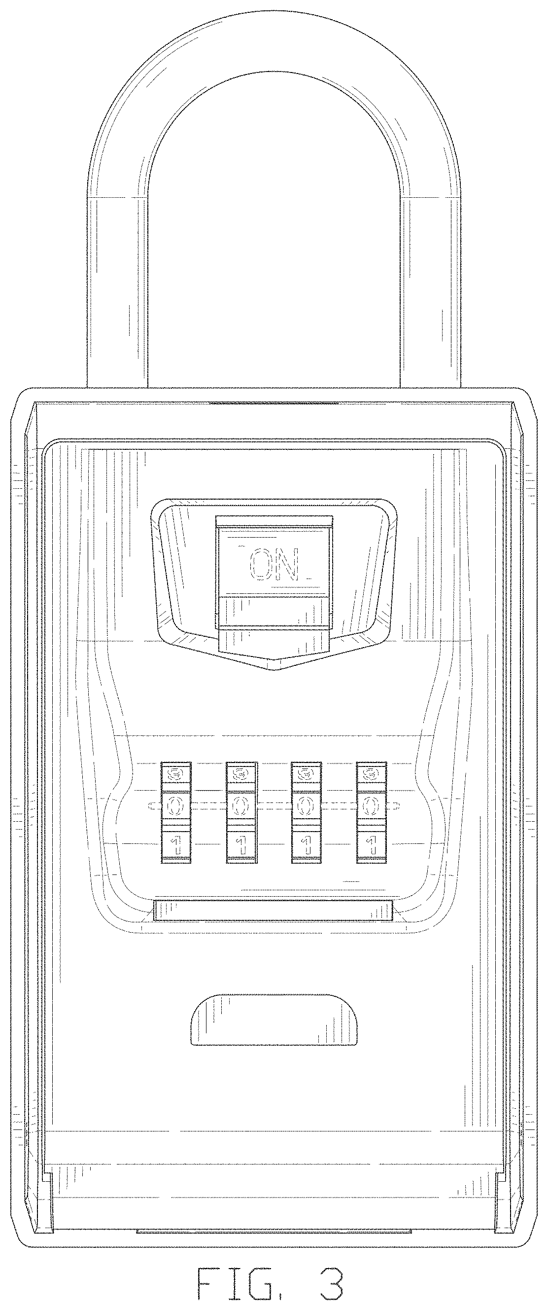 Patent USD1000251 Figure 3 – Lock