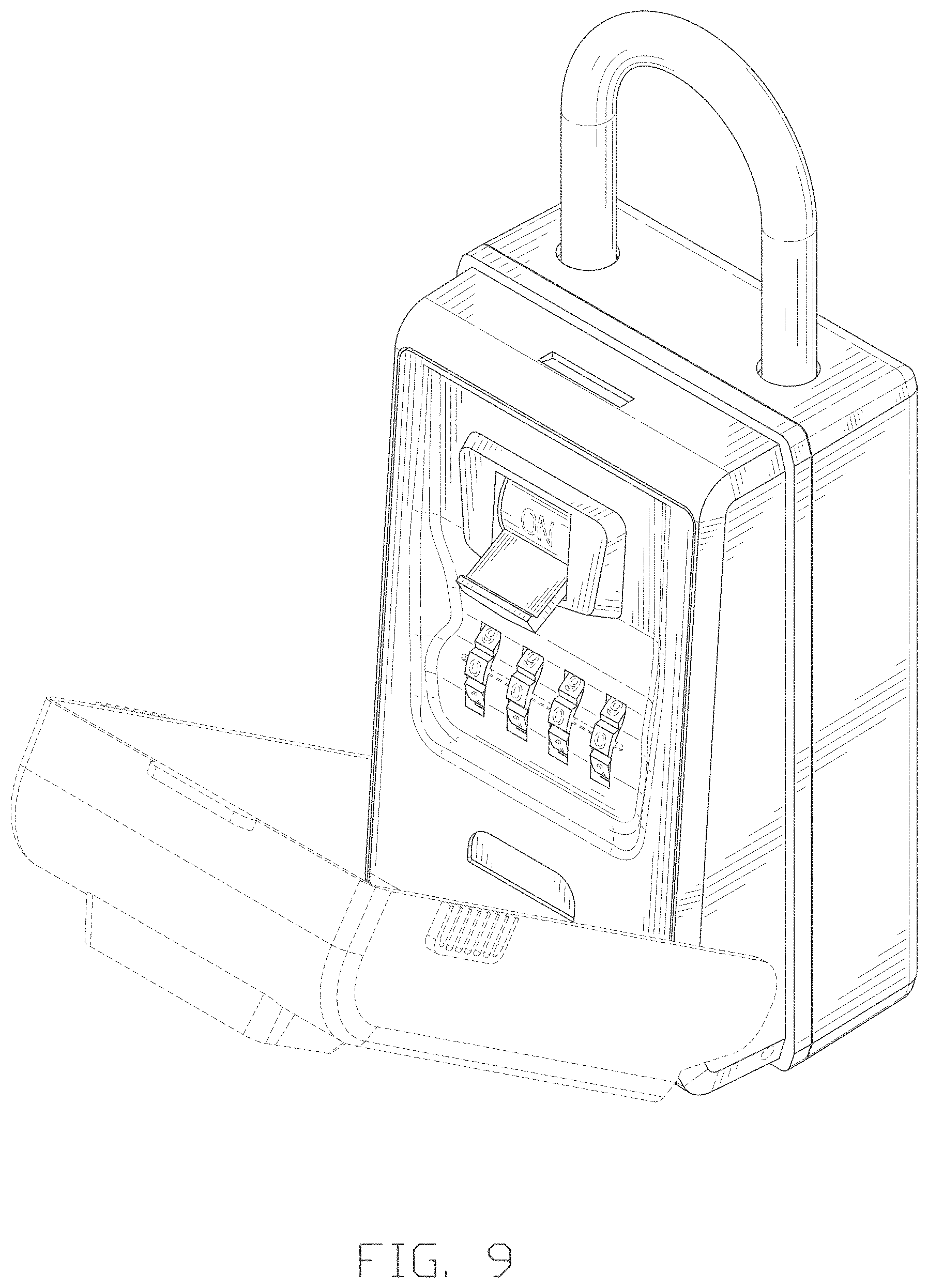 Patent USD1000251 Figure 9 – Lock
