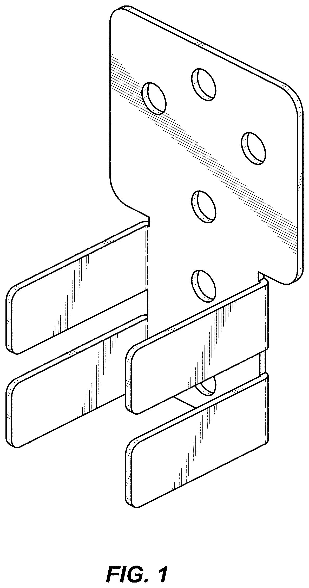 Patent USD1000254 — Bracket — Figure 1