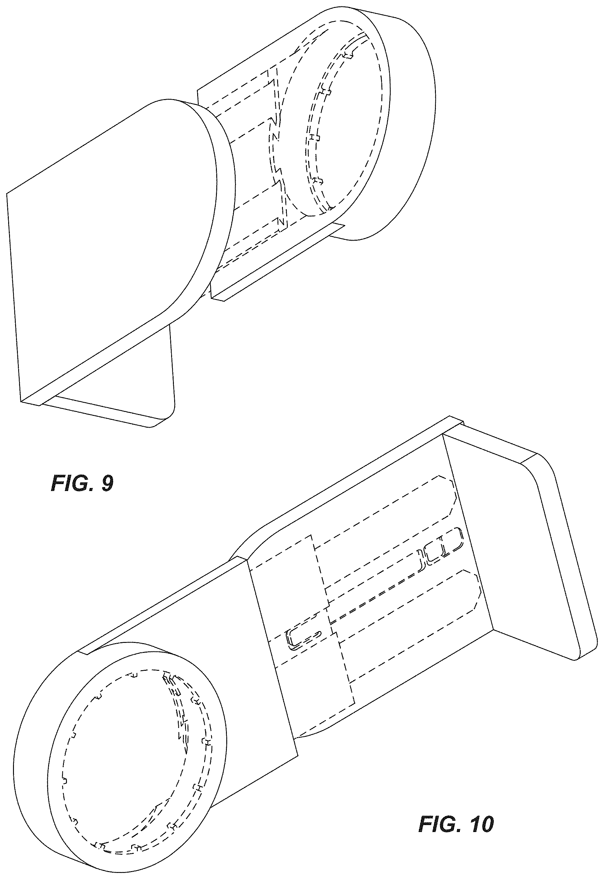 Patent USD1000256 Figure 5 – Bracket applied to a window treatment