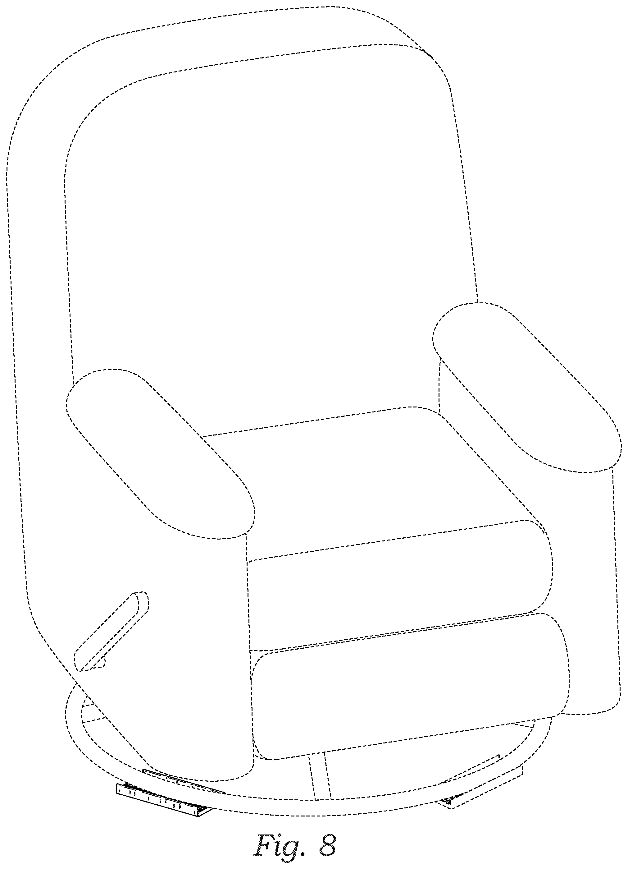 Patent USD1000261 Figure 5 – Furniture floor protector