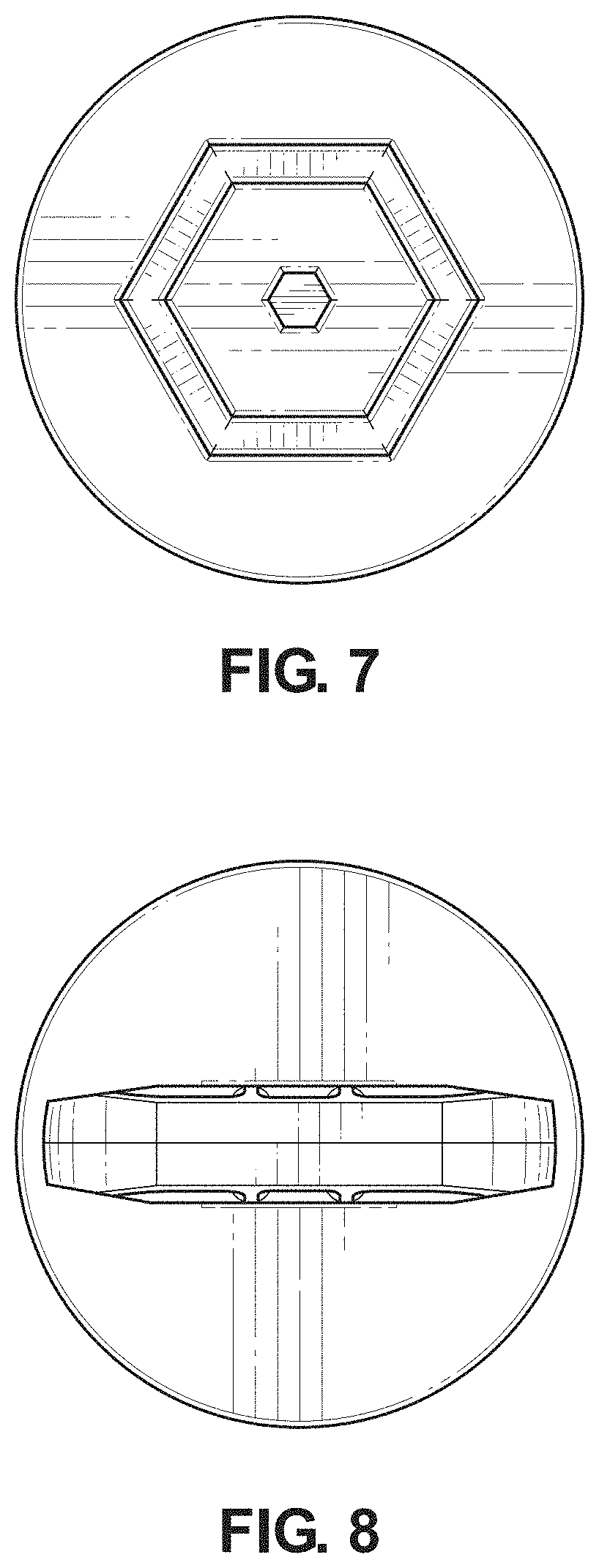 Patent USD1000263 Figure 4 – Connector for expanded cell confinement web with polygon handle