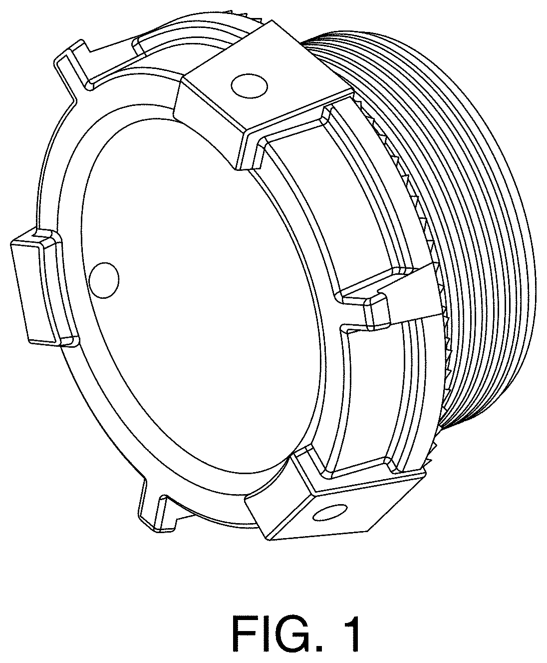Patent USD1000264 — Conduit nipple grounding bushing — Figure 1