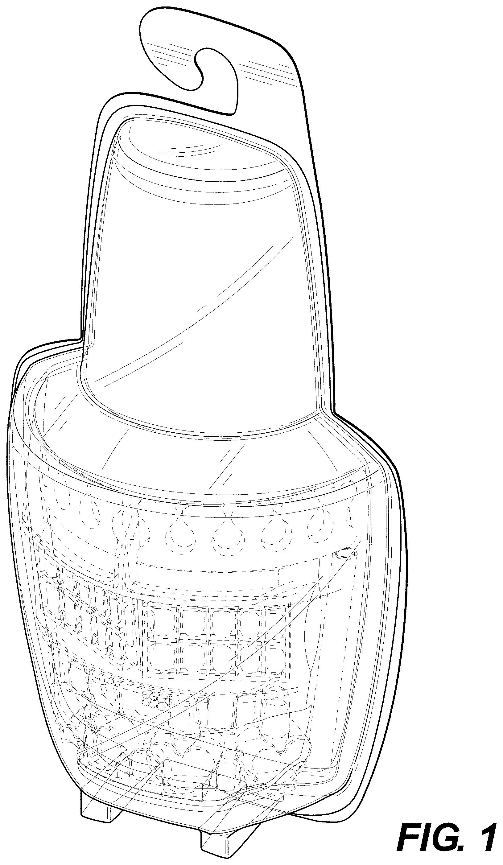 Patent USD1000268 Figure 1 – Package for nail fashion articles