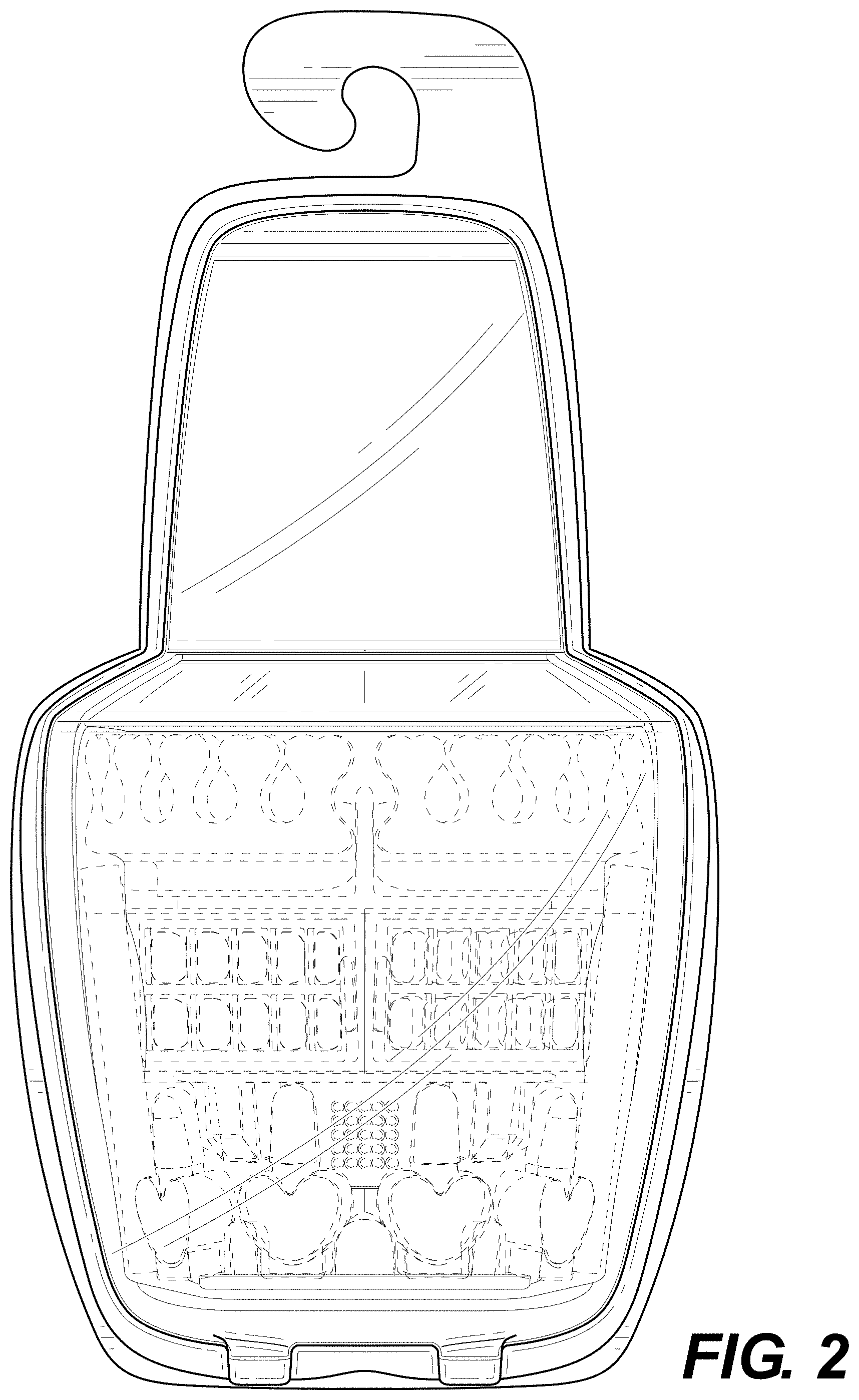 Patent USD1000268 Figure 2 – Package for nail fashion articles