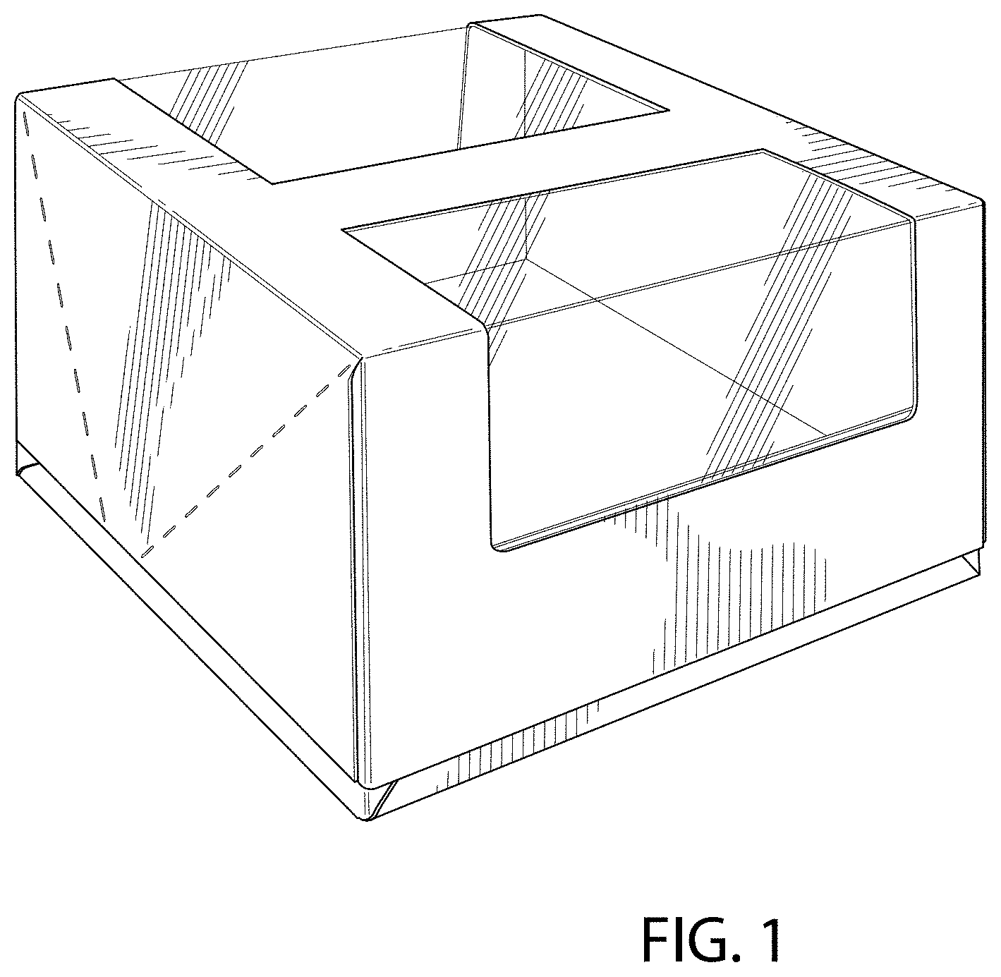 Patent USD1000269 Figure 1 – Closeable container