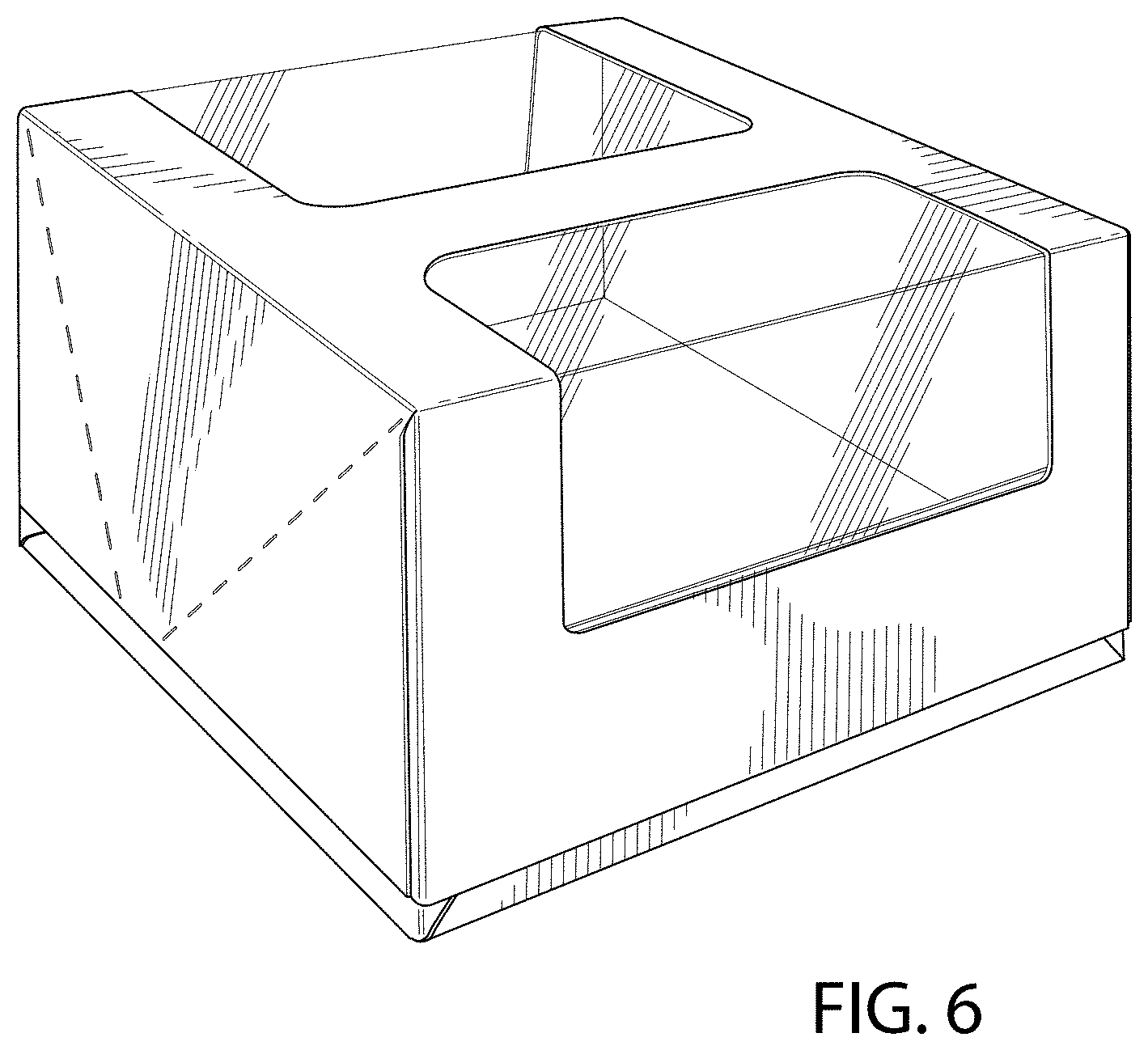Patent USD1000269 Figure 5 – Closeable container