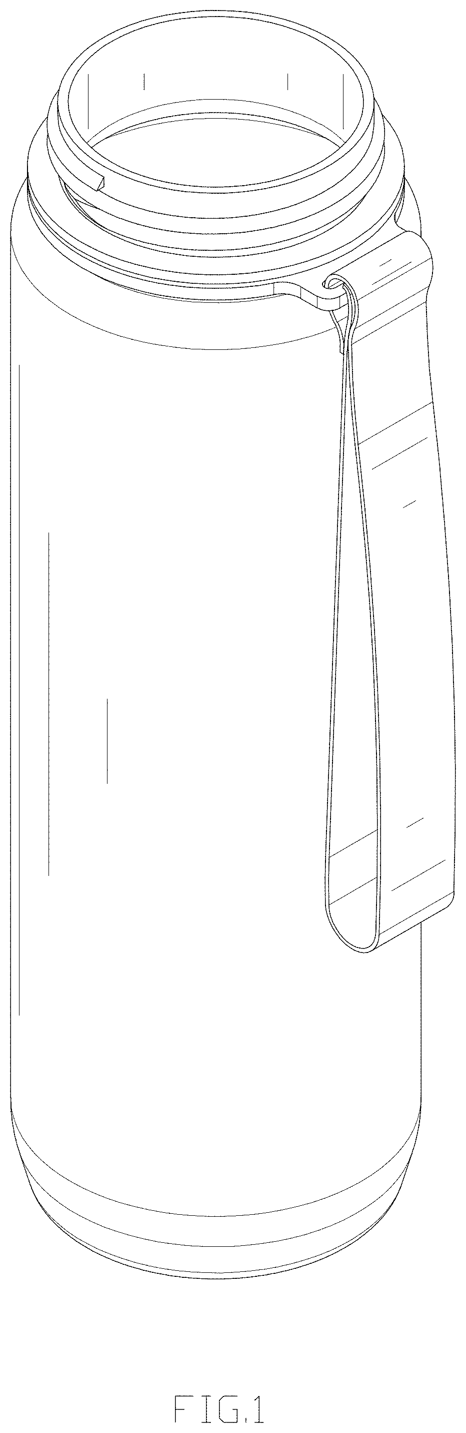 Patent USD1000278 Figure 1 – Water bottle