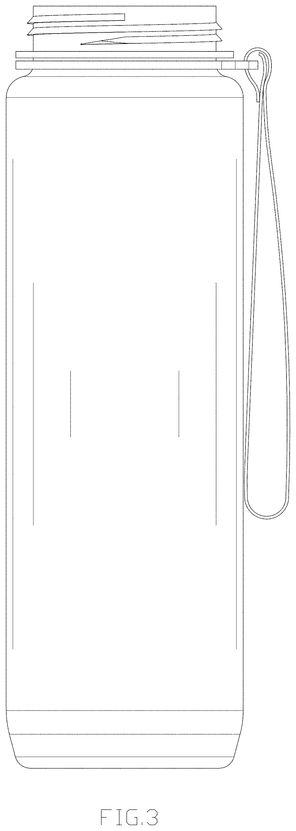 Patent USD1000278 Figure 3 – Water bottle