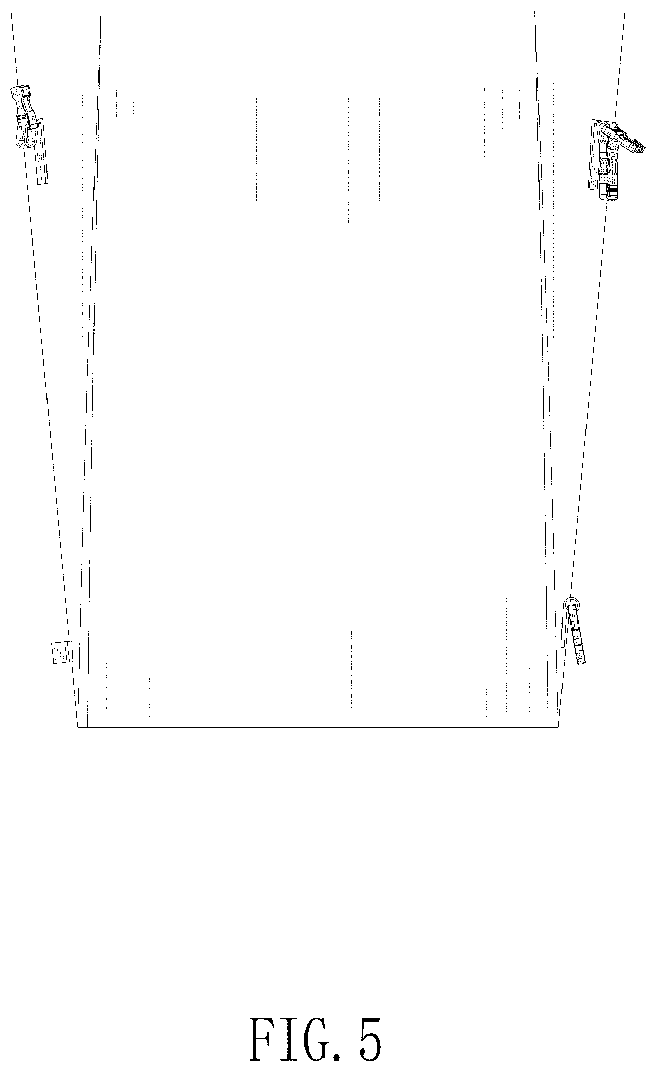 Patent USD1000285 Figure 5 – Garden waste bag